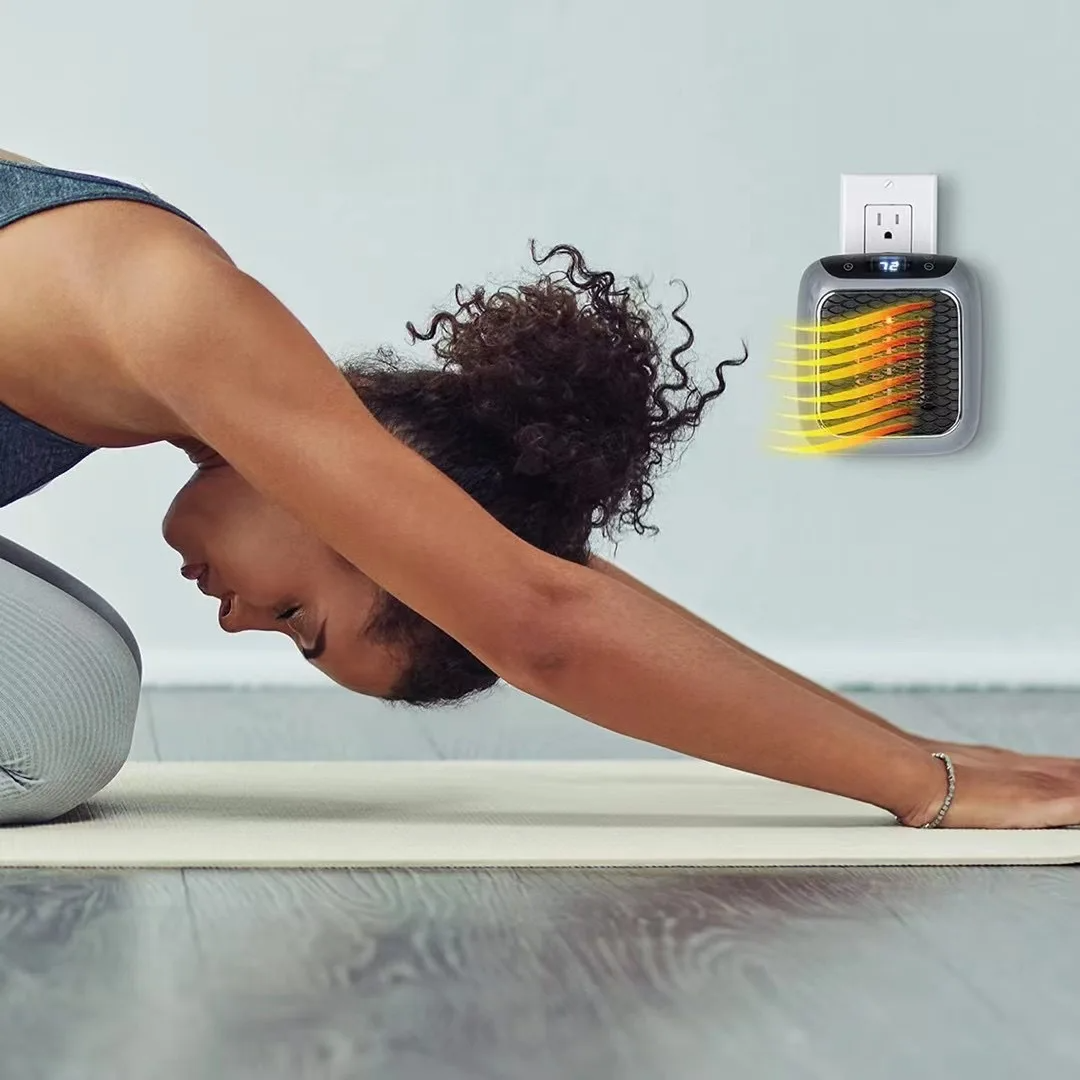Globetrek° Bærbar Varmer: Bærbar Energi Effektiv Stik-Ind Vægmonteret Varmeapparat