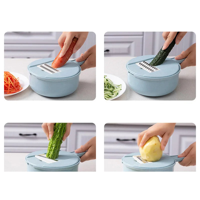 Globetrek° MultiChopper: 12 i 1 Multifunktionel Madhakker