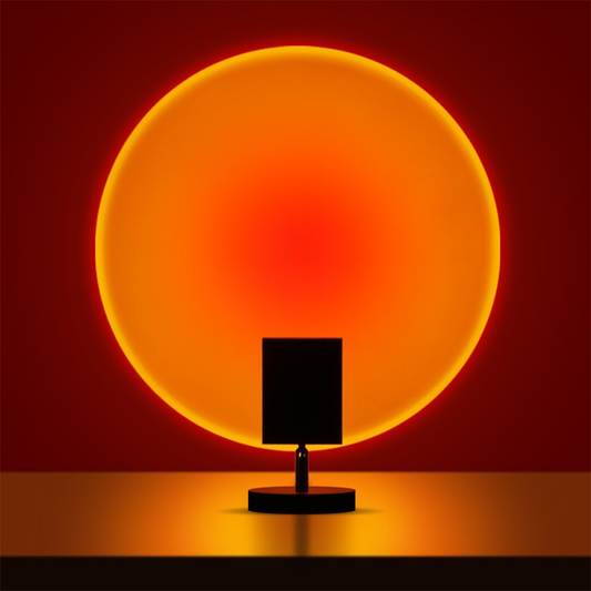 GlowBright Retro Sunset LED Bordlampe