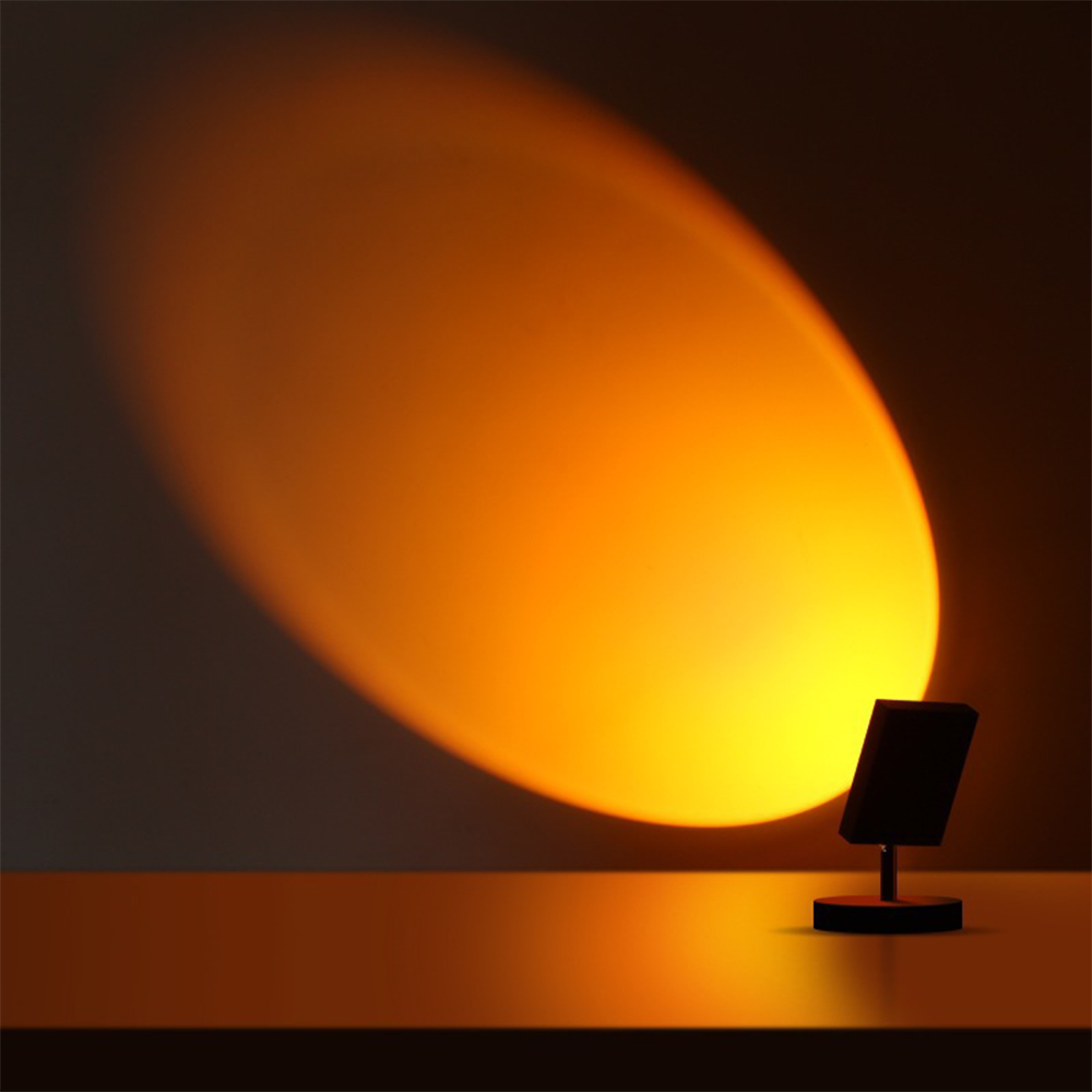 GlowBright Retro Sunset LED Bordlampe