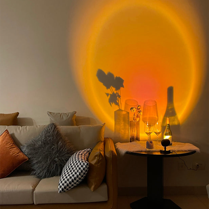 GlowBright Retro Sunset LED Bordlampe