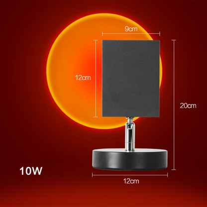 GlowBright Retro Sunset LED Bordlampe