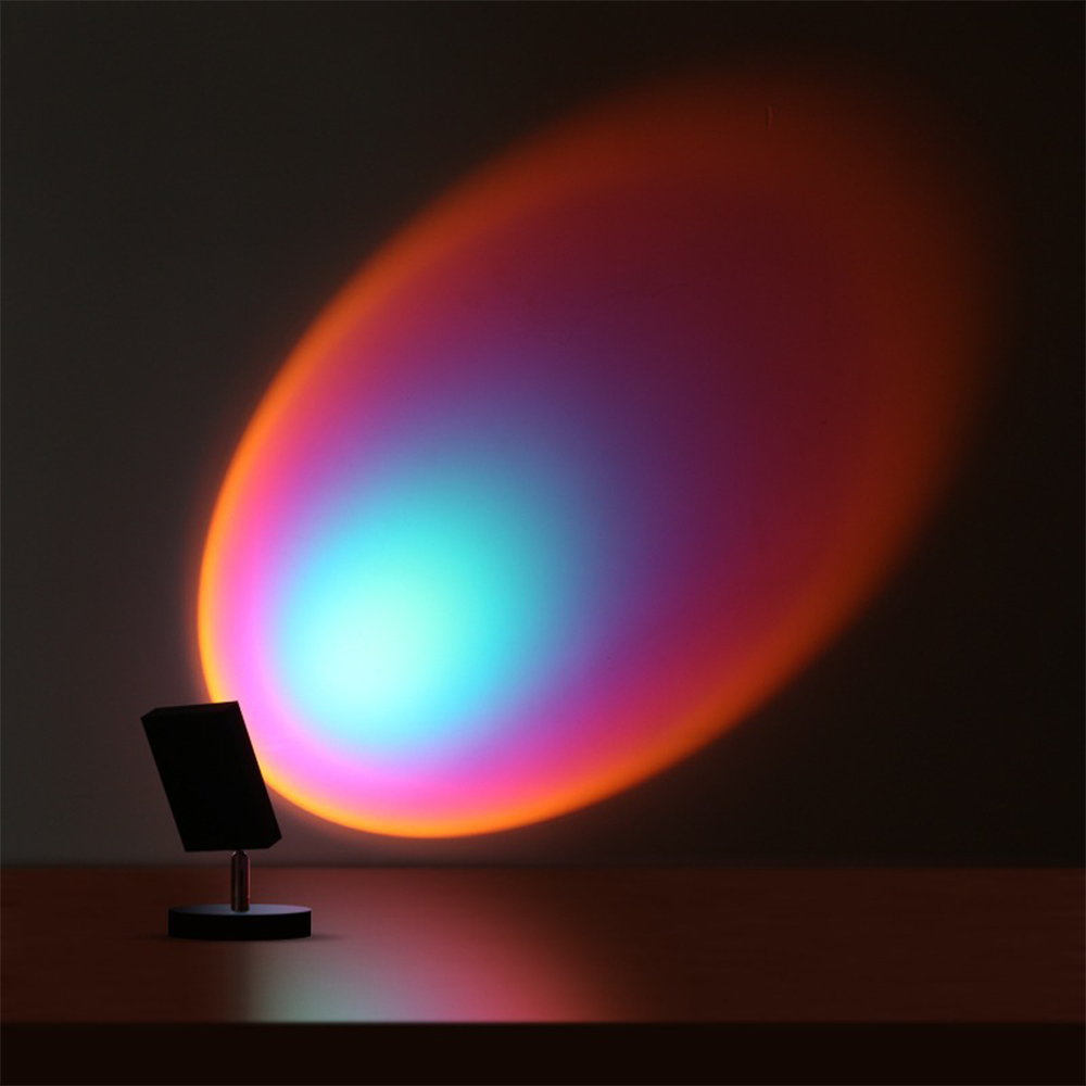 GlowBright Retro Sunset LED Bordlampe