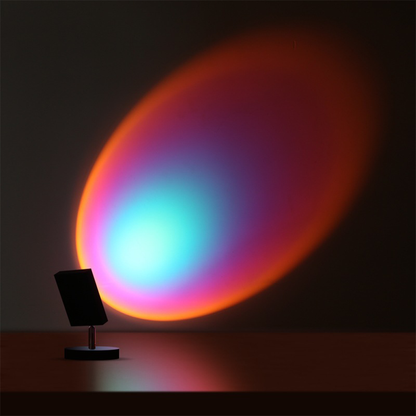 GlowBright Retro Sunset LED Bordlampe