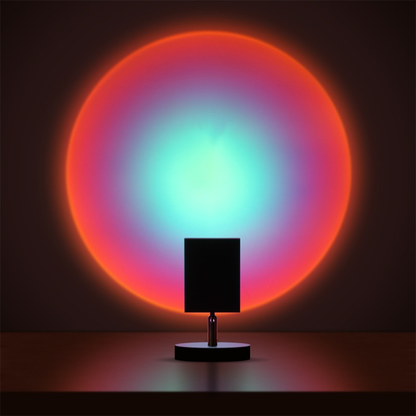 GlowBright Retro Sunset LED Bordlampe