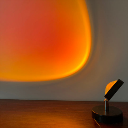 GlowBright Retro Sunset LED Bordlampe
