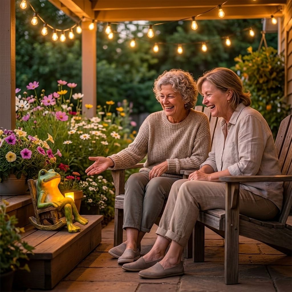 Glowfrog™ – Lysende Havefrø i Gyngestol