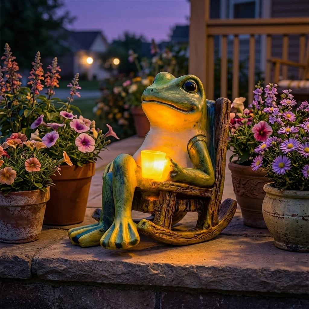 Glowfrog™ – Lysende Havefrø i Gyngestol