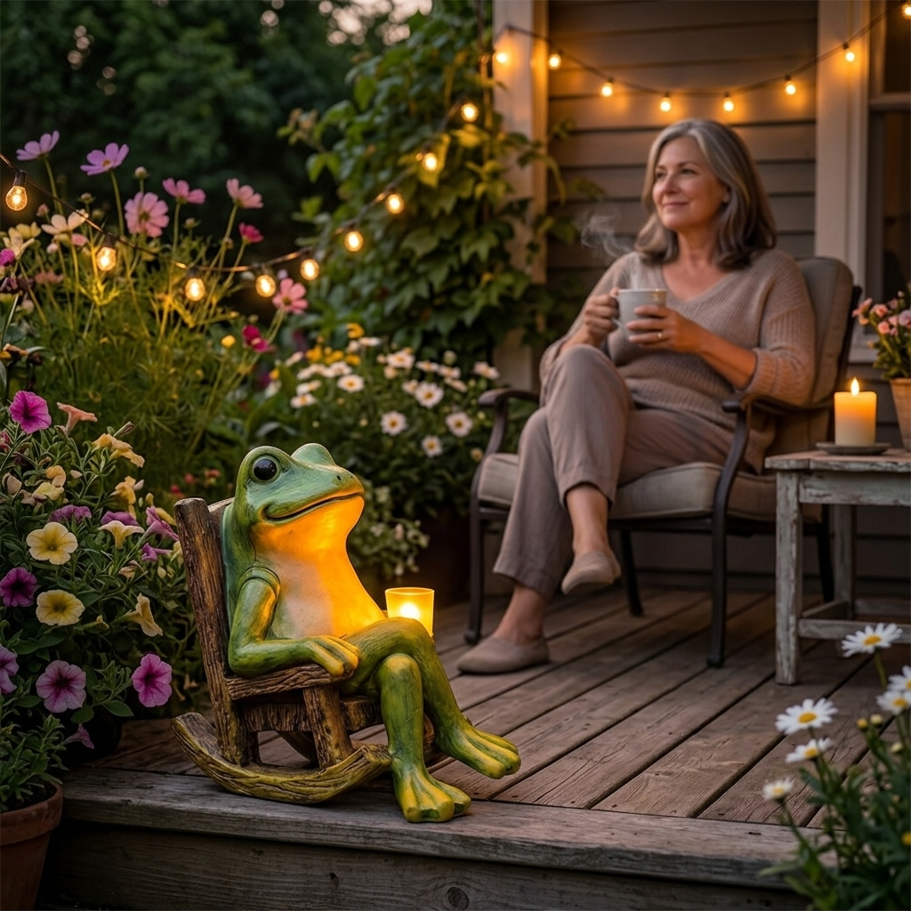 Glowfrog™ – Lysende Havefrø i Gyngestol