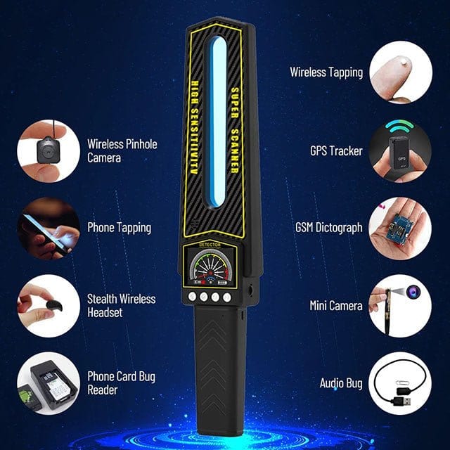 GPS Tracker Detektor #2026 – Avanceret Bug Sweeper til Skjulte Kameraer & Trackers