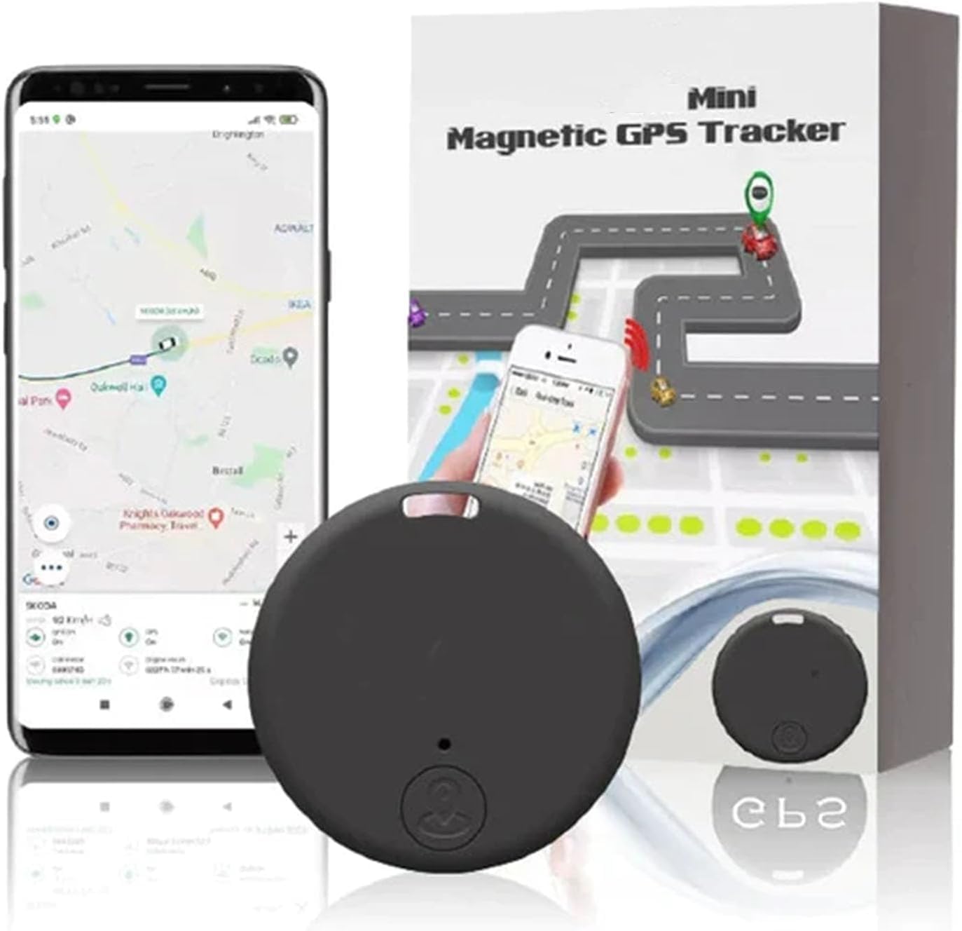 GPS Tracker | Magnetisk Montering | Realtids Tracking via App | SafeTrack