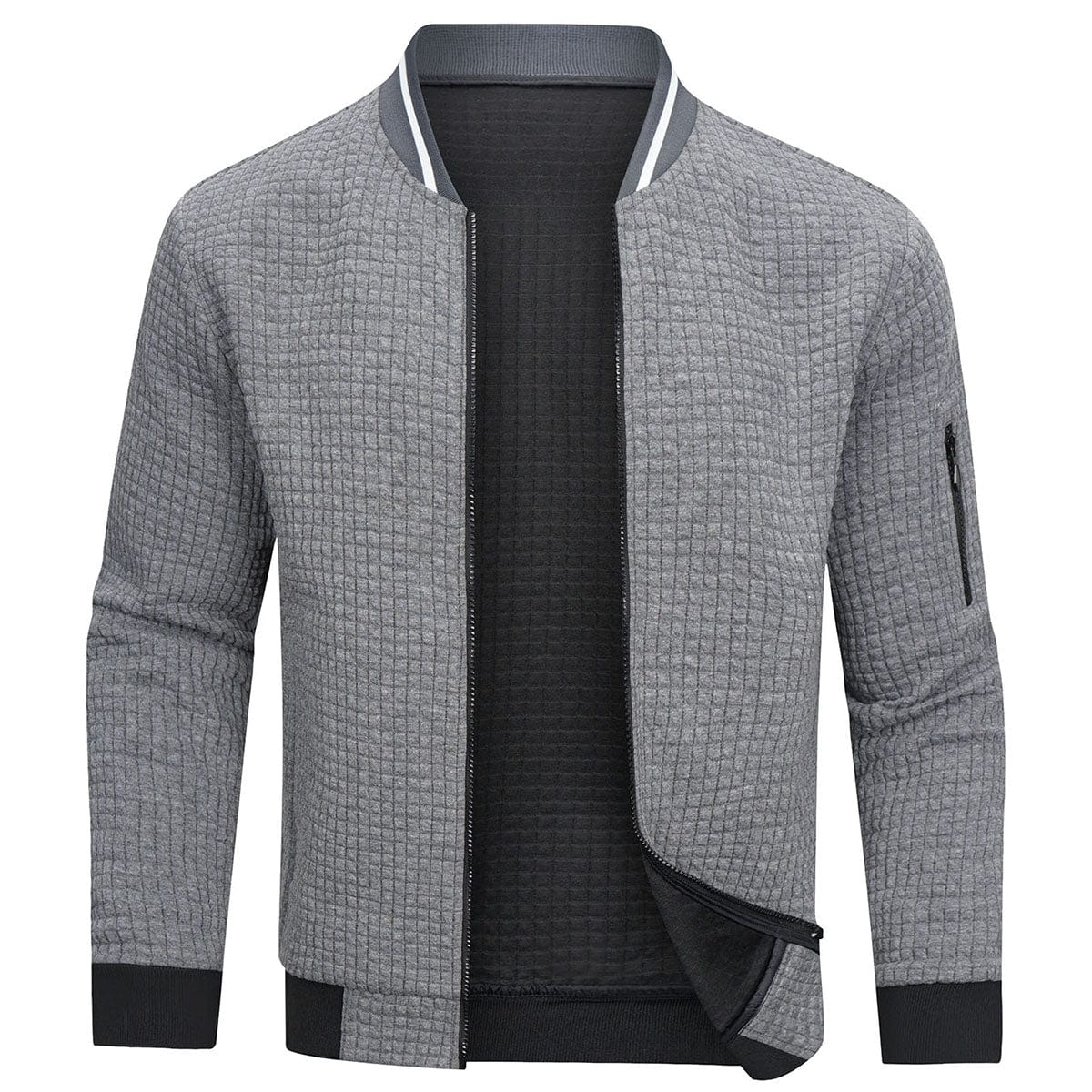 Tewfik | Veste Décontractée Homme Bordure Côtelée - Image 3