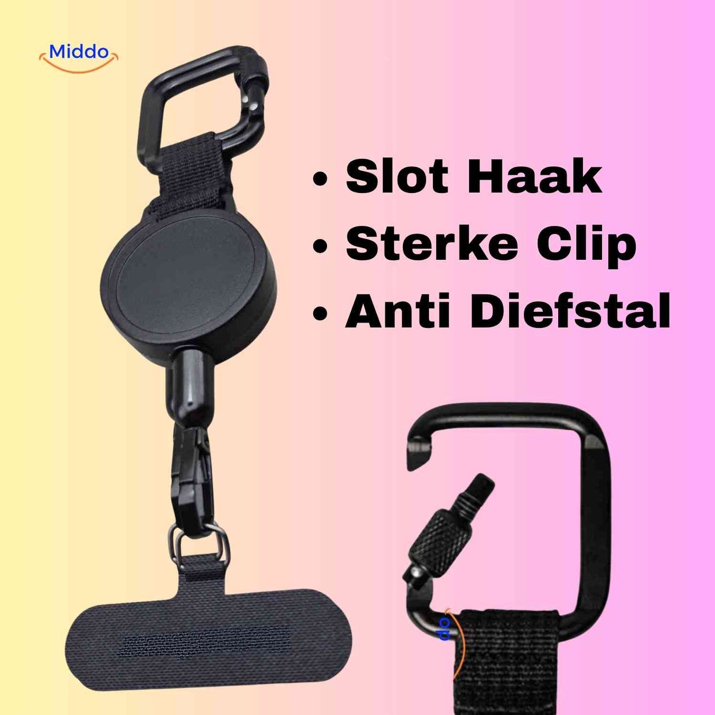 GripLock™ Holder | Tyverisikker, Udtrækkelig og Super Bærbar!