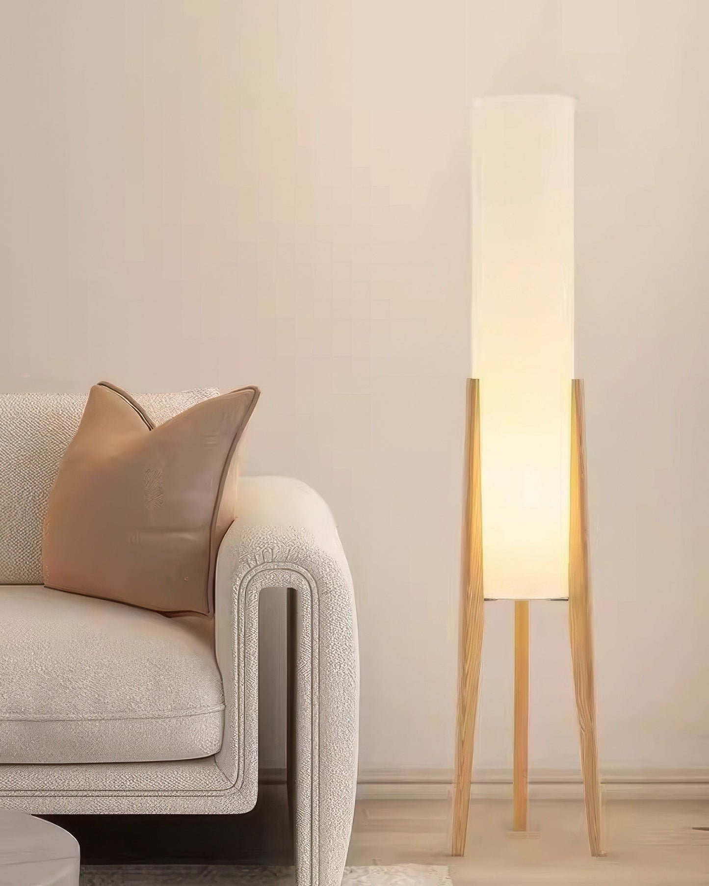 Gulvlampe i Valnød - Moderne & Retro Design | Art Lampe