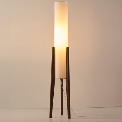 Gulvlampe i Valnød - Moderne & Retro Design | Art Lampe