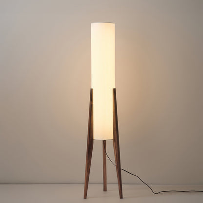 Gulvlampe i Valnød - Moderne & Retro Design | Art Lampe