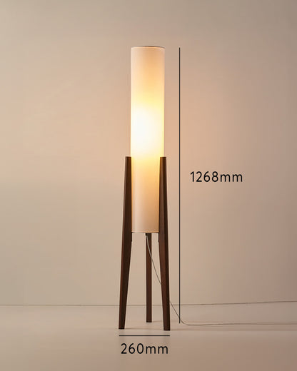 Gulvlampe i Valnød - Moderne & Retro Design | Art Lampe