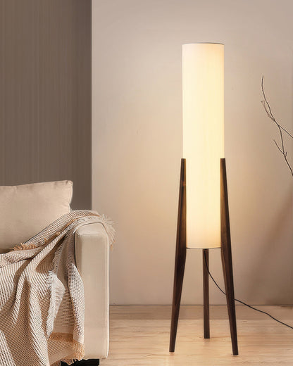 Gulvlampe i Valnød - Moderne & Retro Design | Art Lampe