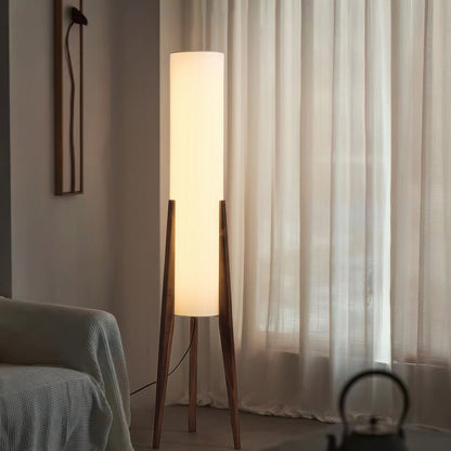 Gulvlampe i Valnød - Moderne & Retro Design | Art Lampe