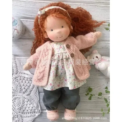 Håndlavet Bomulds Plush Dukke – Waldorf Emma Legetøj
