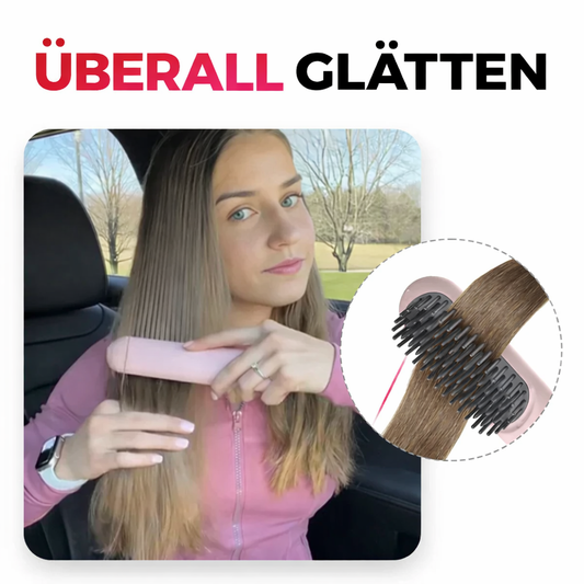 Hårglatter | Trådløs glattebørste | Hurtig styling & skinnende hår | IonFlex Styler