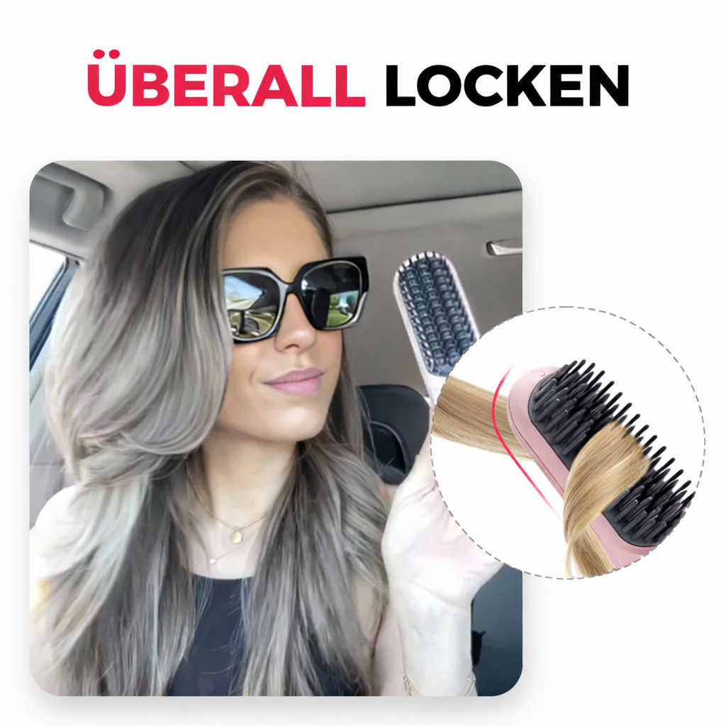 Hårglatter | Trådløs glattebørste | Hurtig styling & skinnende hår | IonFlex Styler