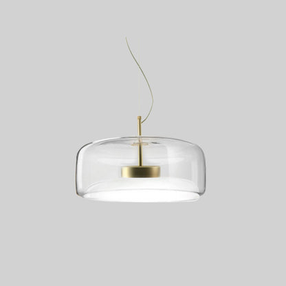 Hailie Retro LED Pendellamper Guld Amber Metal Glas Soveværelse