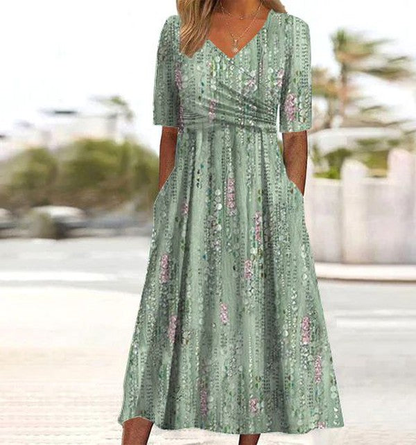 Hannah™ | Elegant Blomster Sommerkjole