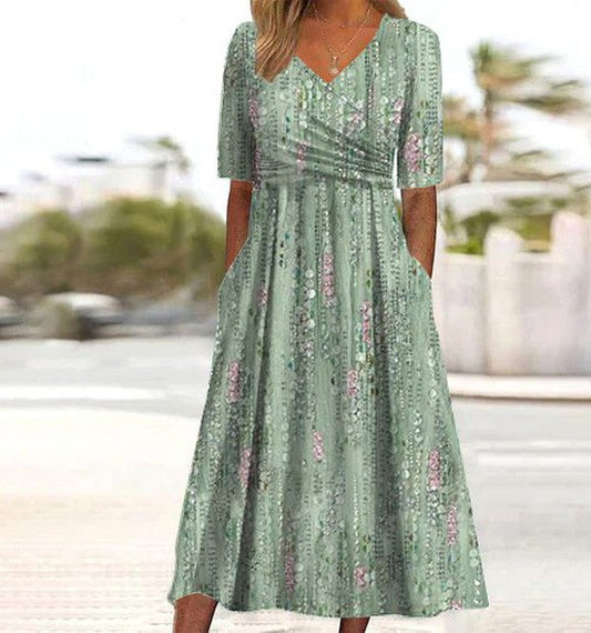 Hannah™ | Elegant Blomster Sommerkjole