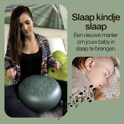 Harmonii KlankOase™ Stål Tunge Tromme – Magisk Lydskål Lyd til Fred, Meditation & Kreativ Udfoldelse