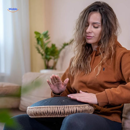 Harmonii KlankOase™ Stål Tunge Tromme – Magisk Lydskål Lyd til Fred, Meditation & Kreativ Udfoldelse
