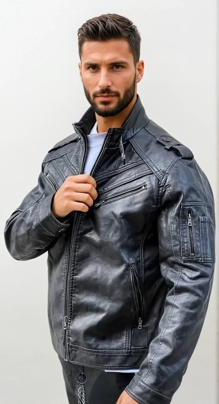 Rodrigue | Blouson motard homme - Image 2