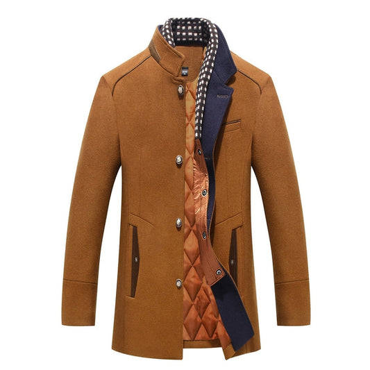Joey | Manteau Homme Mi-Long Col Mao - Image 1