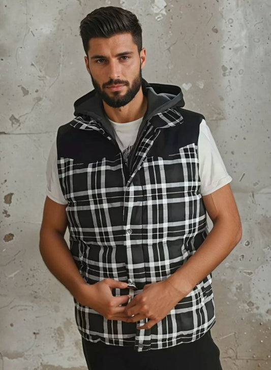 Claude | Gilet matelassé à capuche pour homme - Image 2