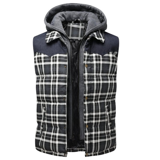 Claude | Gilet matelassé à capuche pour homme - Image 1
