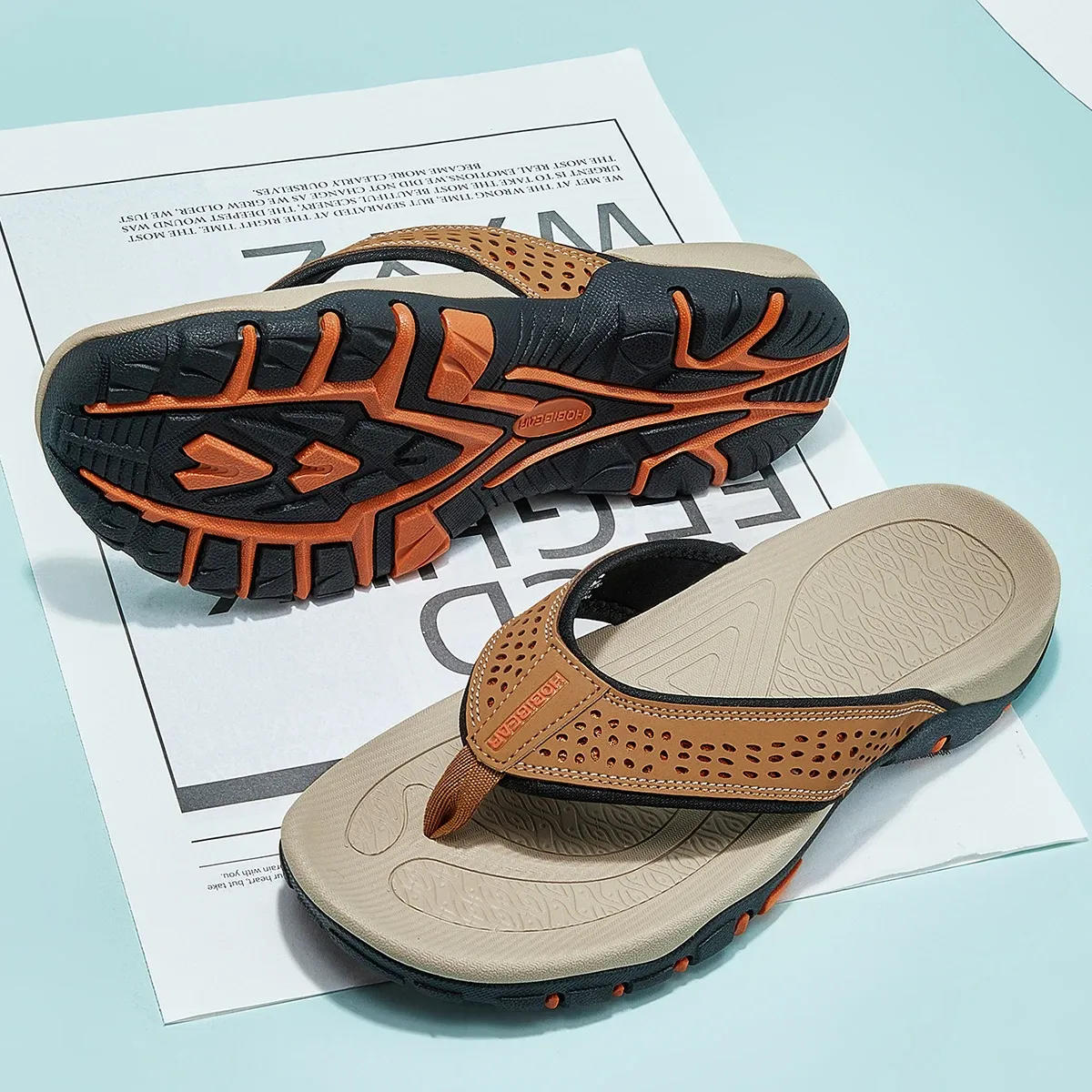 Herre Atletiske Flip Flops Med Svangstøtte