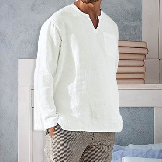 Herre Langærmet Skjorte - Slim Fit