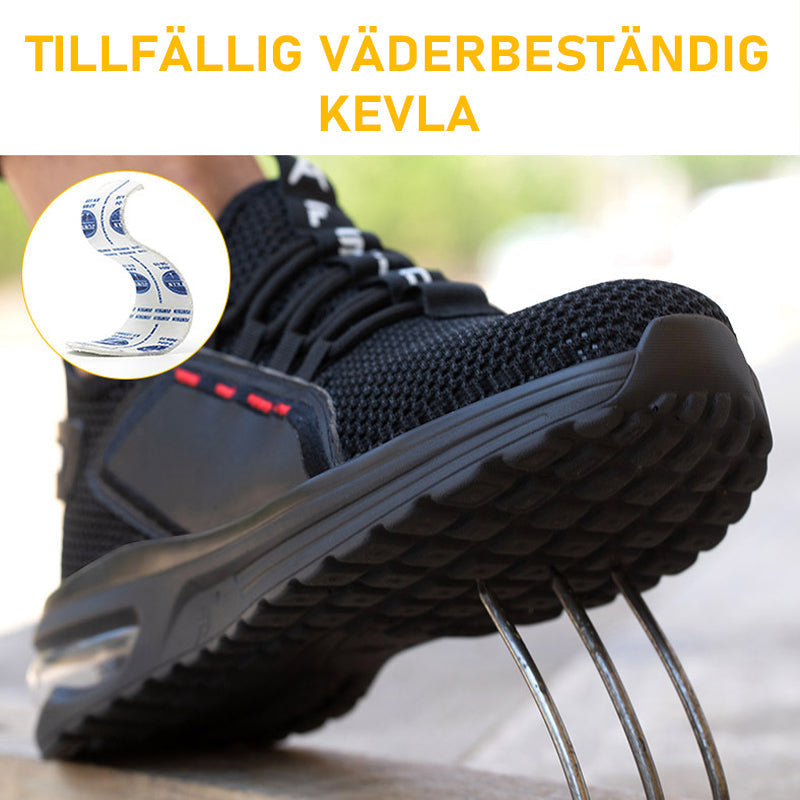 Herre Åndbare Sikkerhedssko med Stålto og Sål