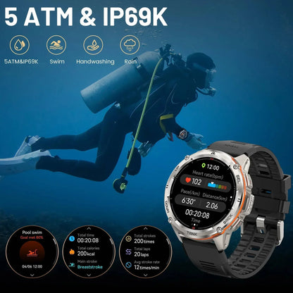 Herre T3 Ultra GPS AMOLED Smartwatch - Robust Fitness Tracker