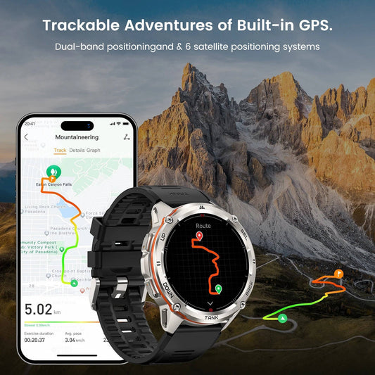 Herre T3 Ultra GPS AMOLED Smartwatch - Robust Fitness Tracker