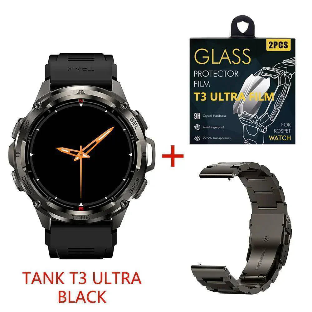 Herre T3 Ultra GPS AMOLED Smartwatch - Robust Fitness Tracker