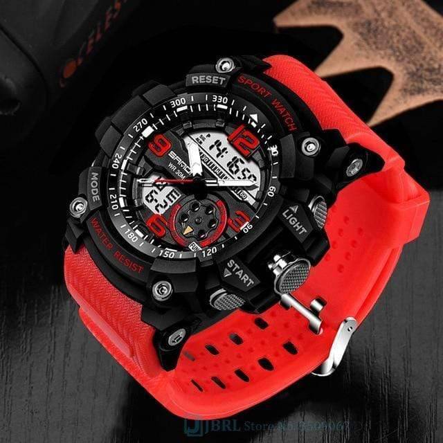 Herres Holdbare Udendørs Sport Dual Display Ur
