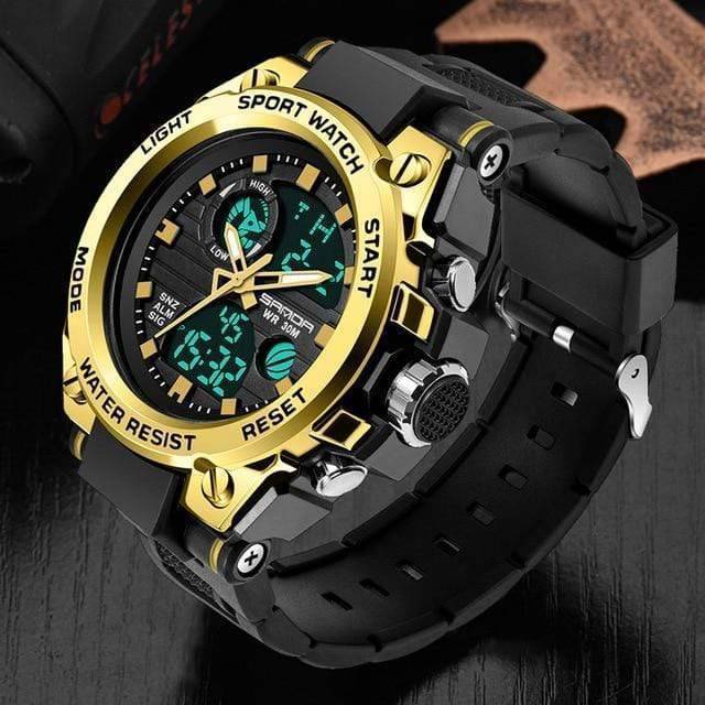Herres Holdbare Udendørs Sport Dual Display Ur