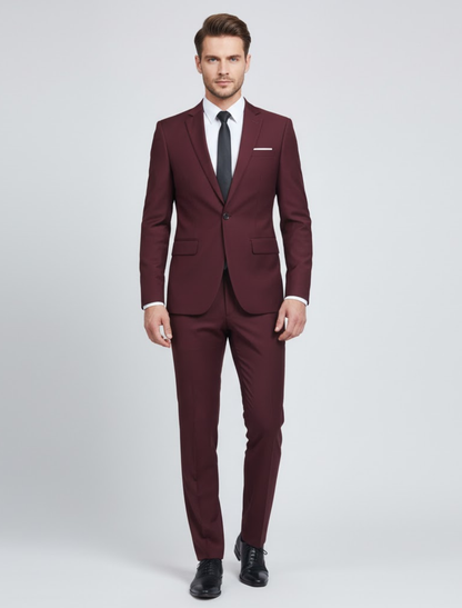 Herres moderne pasform to-delt jakkesæt