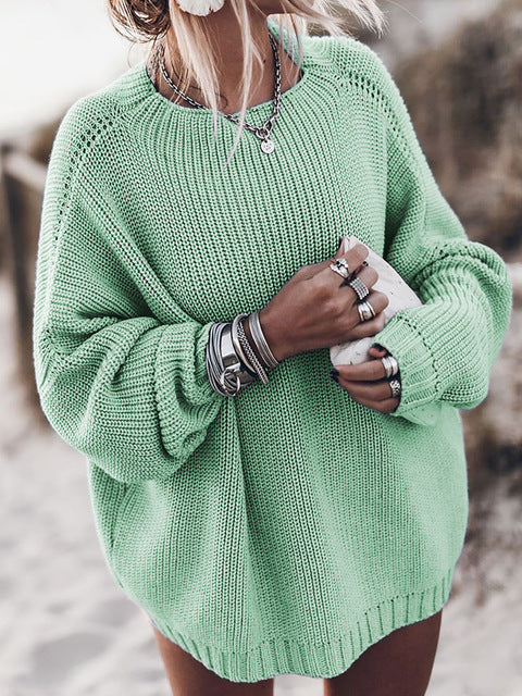 Zoé | Pull ample à col rond pour femme - Image 6