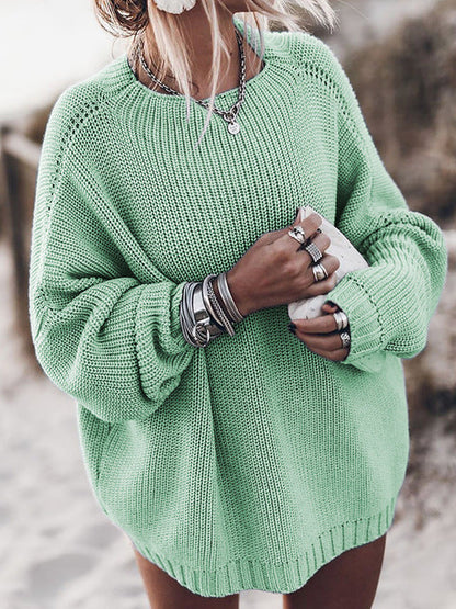 Zoé | Pull ample à col rond pour femme - Image 6