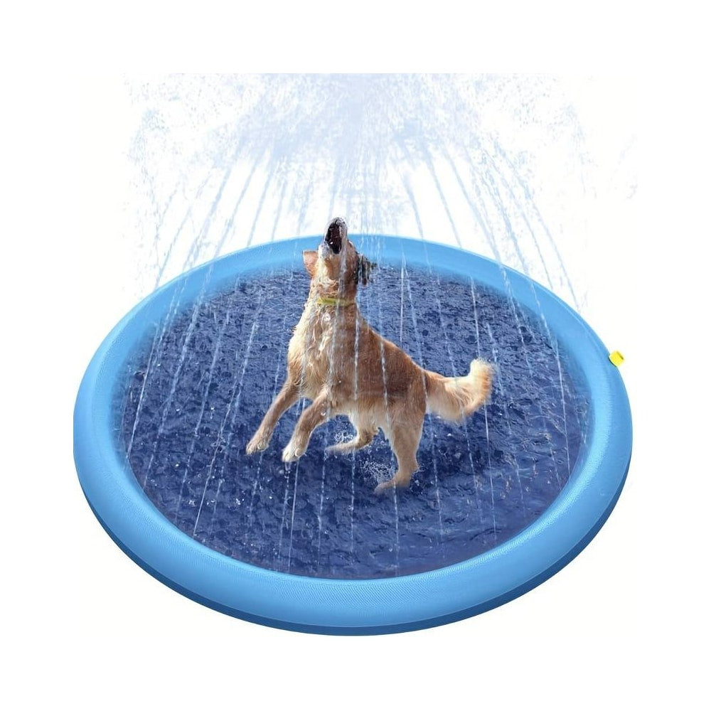 Hundepool med Vand Sprinkler (tilgængelig i størrelser til store og små hunde)