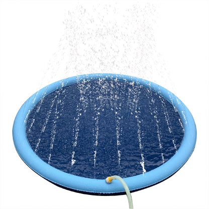 Hundepool med Vand Sprinkler (tilgængelig i størrelser til store og små hunde)