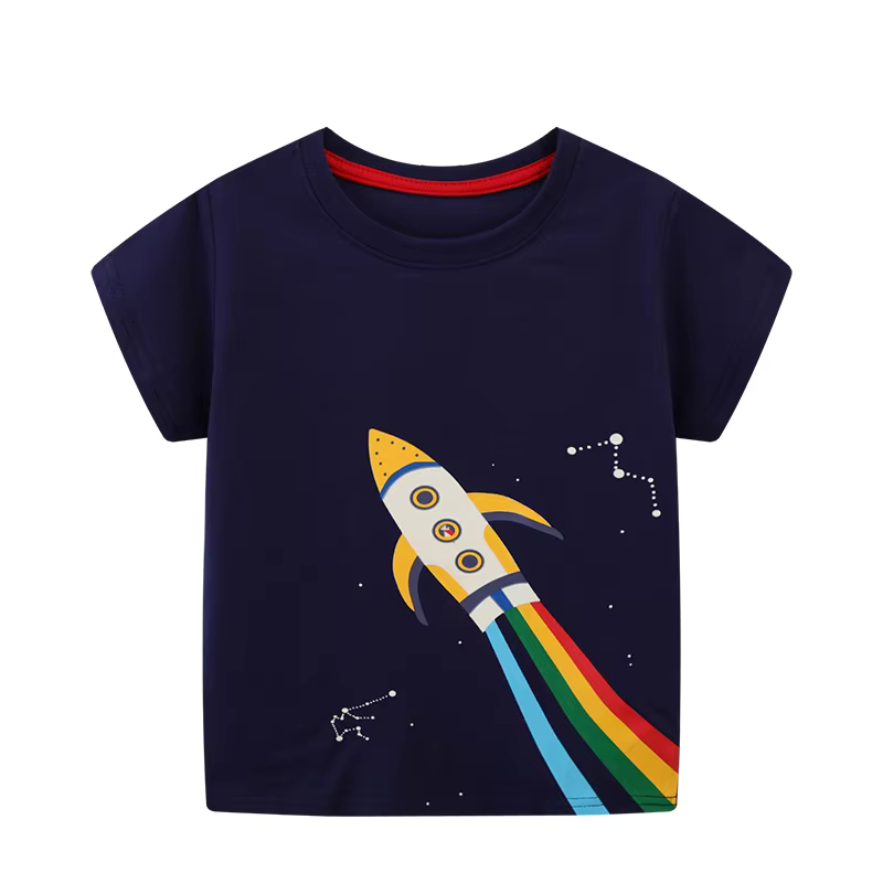 Icone™ DinoShirt: Børns T-shirt der Lyser i Mørket