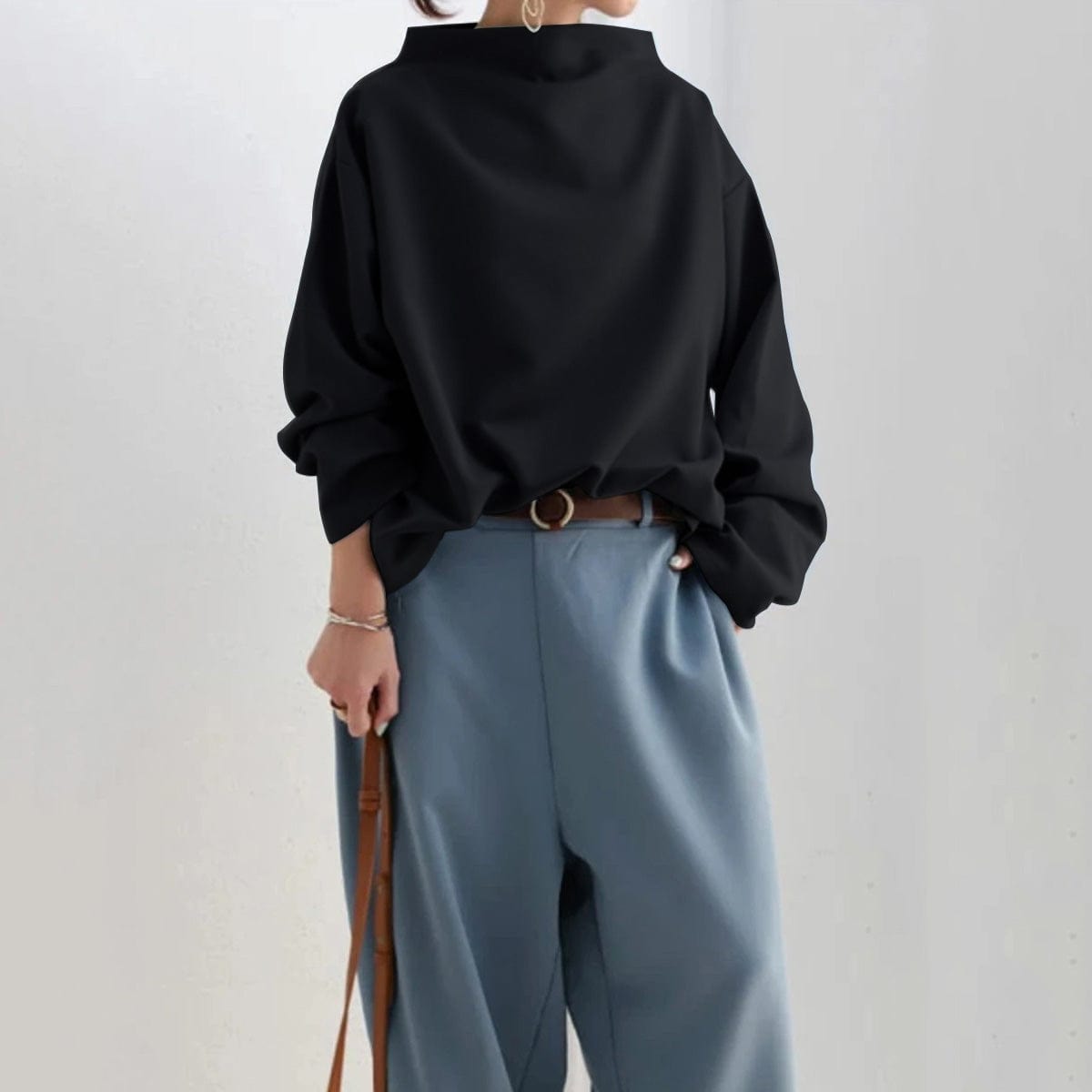 Image of Ida | Dame Oversized Langærmet Top